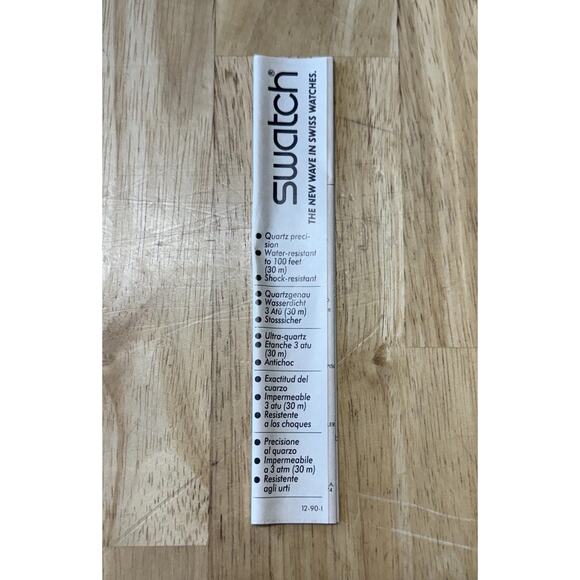 NEW Swatch Watch METROSCAPE‎ with Case & Watch Face Cover 1990 Vintage - Picture 7 of 13